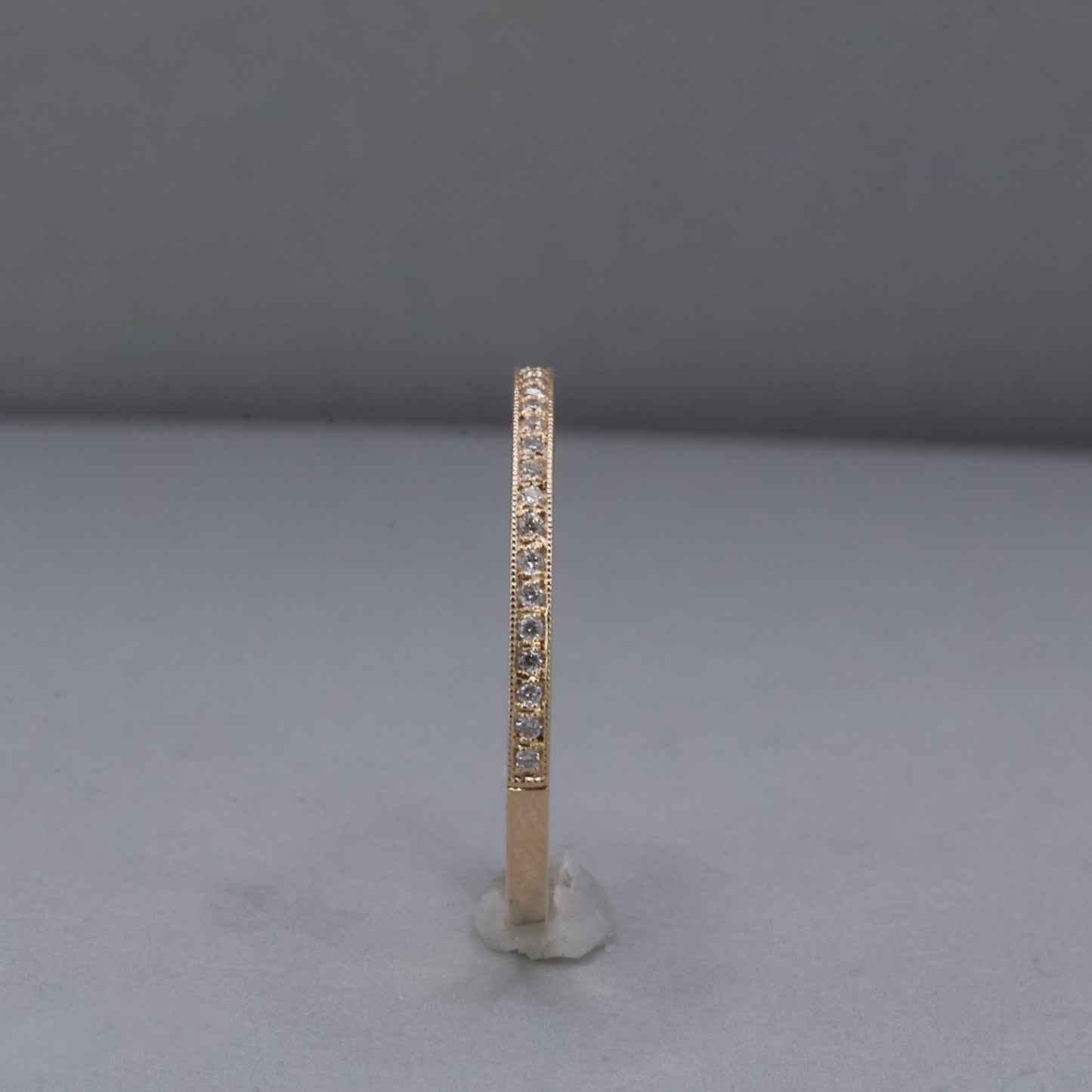 Petite Pavé Band in Yellow Gold
