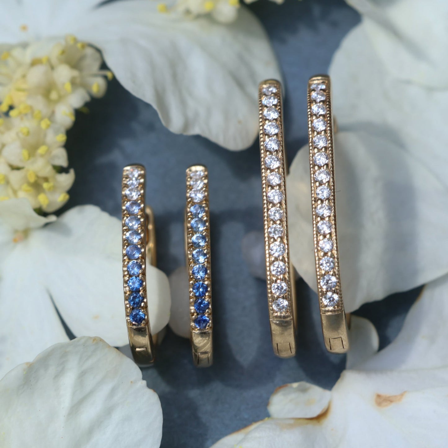 Mini Accented Oval Hoops - Made to Order