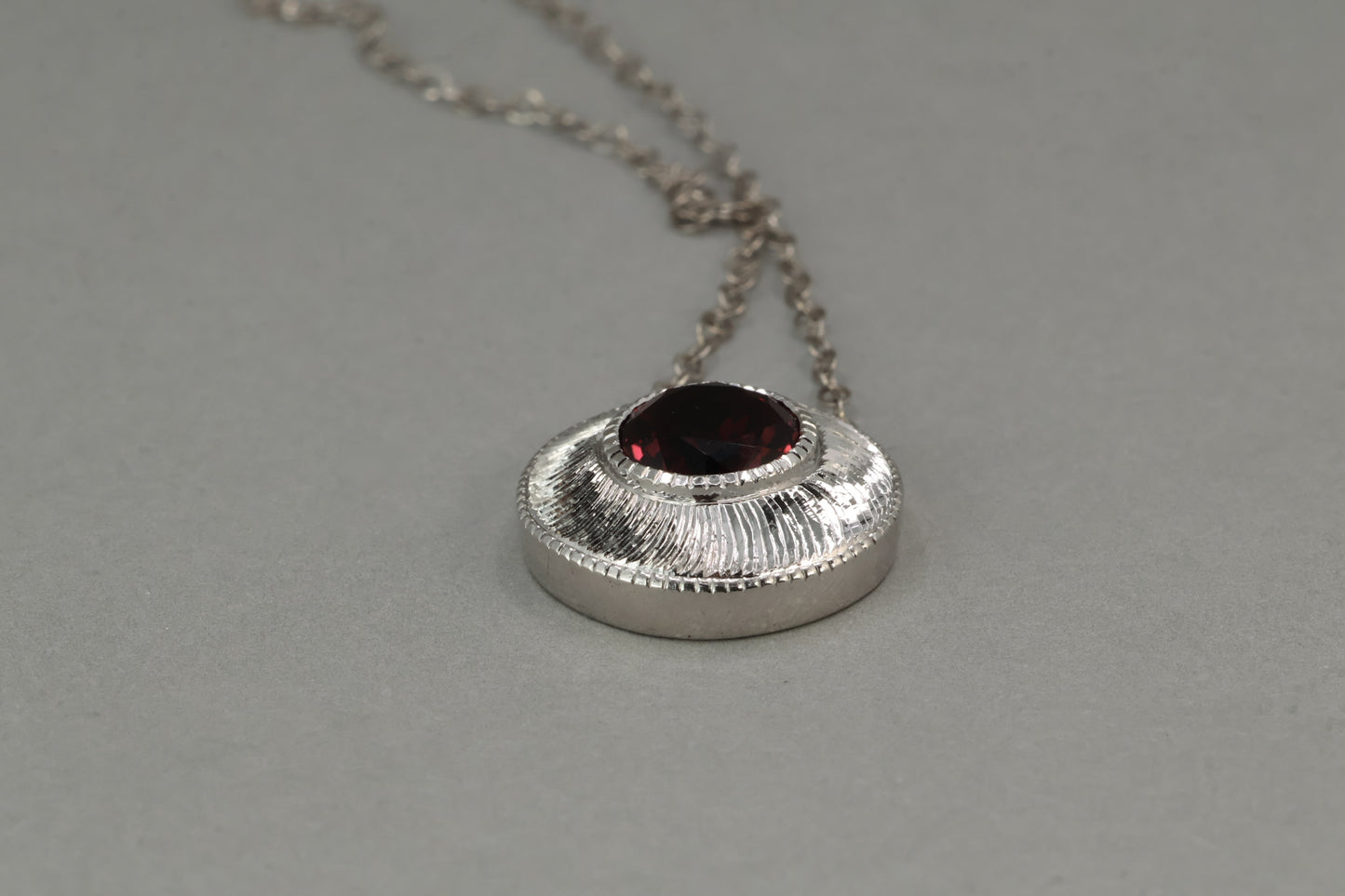 Cypress in White Gold, Pink Tourmaline