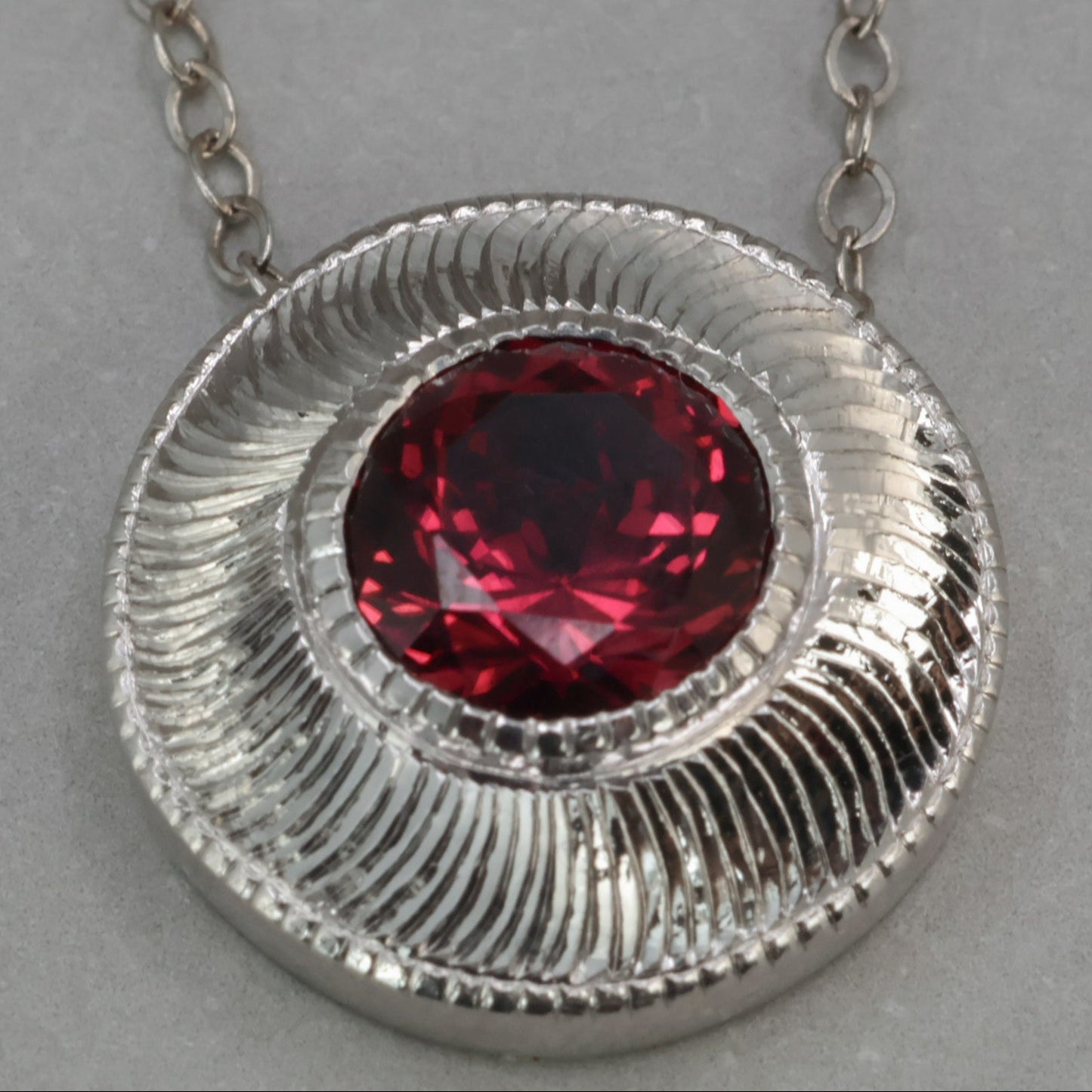 Cypress in White Gold, Pink Tourmaline