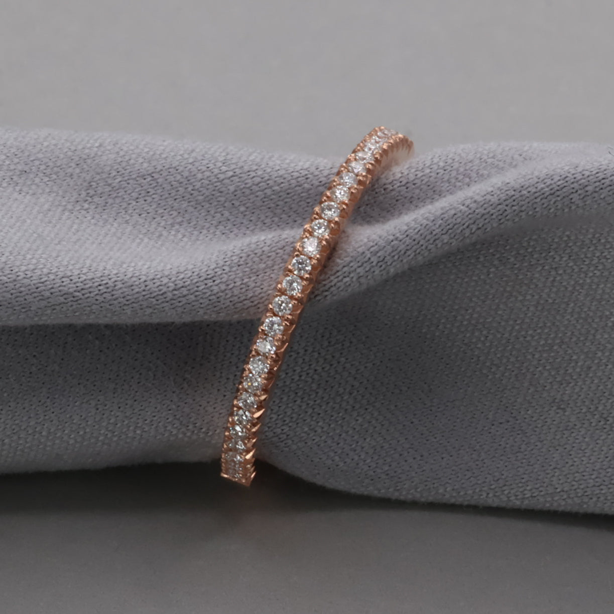 French Set Band in Rose Gold