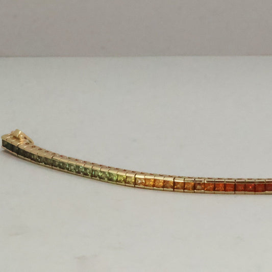 Rainbow Tennis Bracelet
