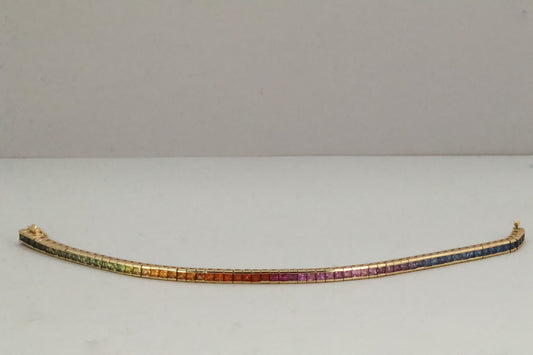 Rainbow Tennis Bracelet