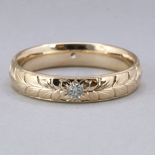 Duet Band in Yellow Gold