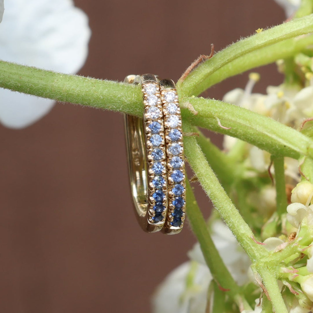 Mini Accented Oval Hoops - Made to Order