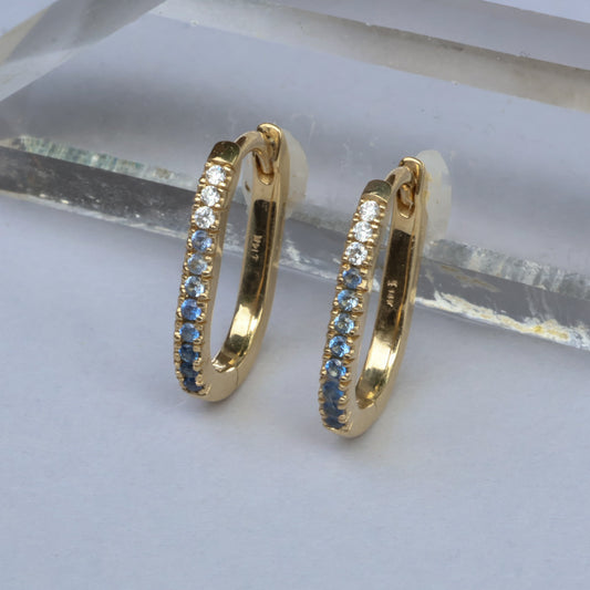 Mini Accented Oval Hoops - Made to Order