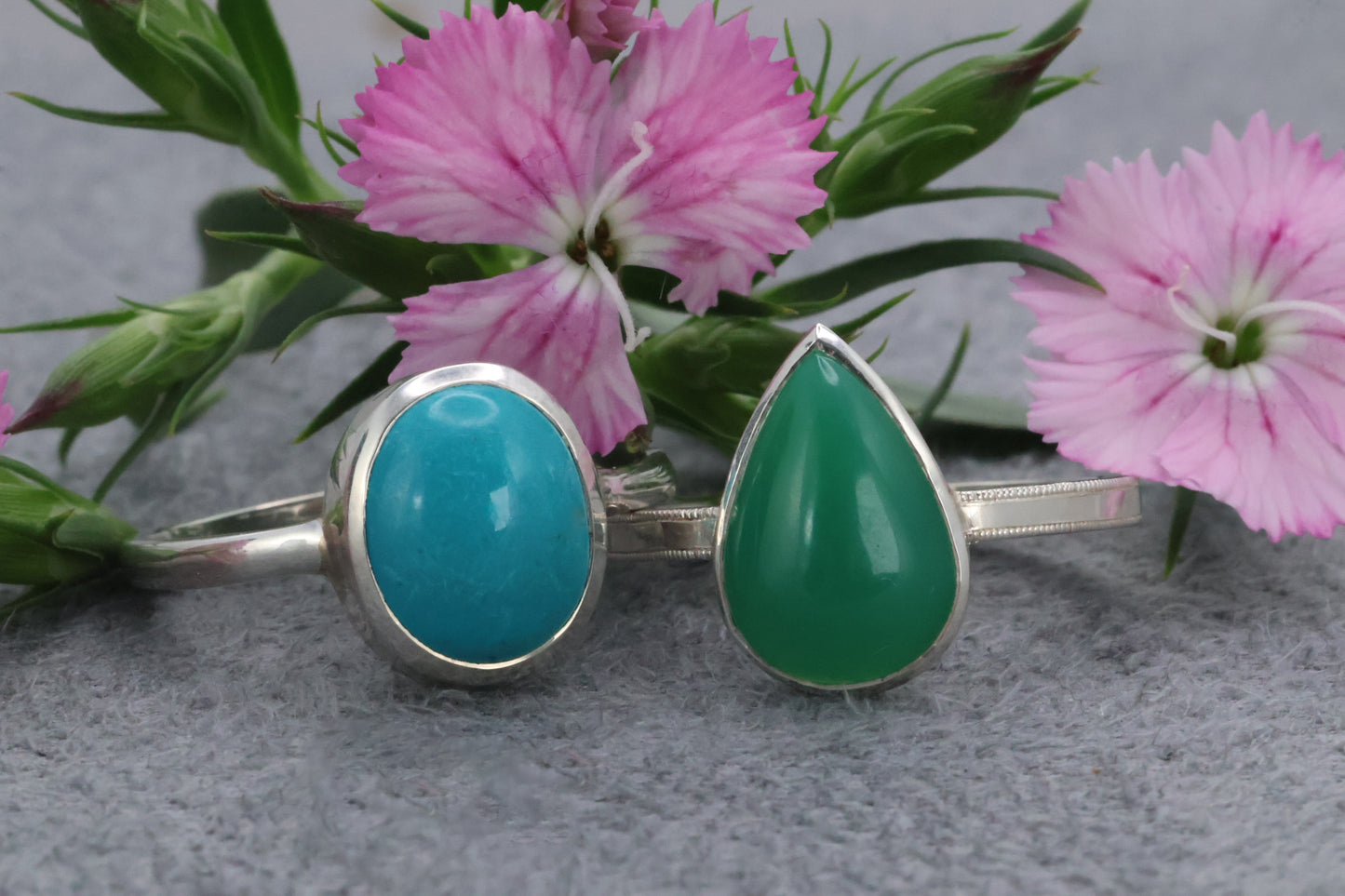 Chrysoprase Bezel Ring