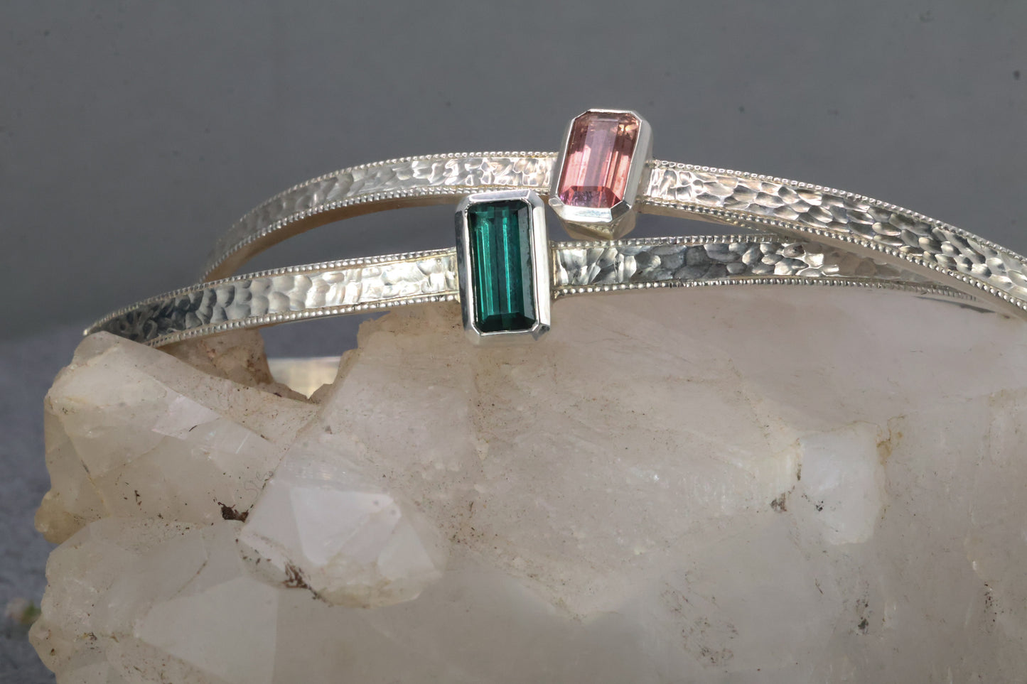 Textured Millgrain Cuff - Imperial Topaz