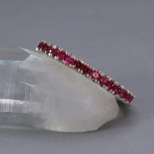 Pink Spinel French Set Ring