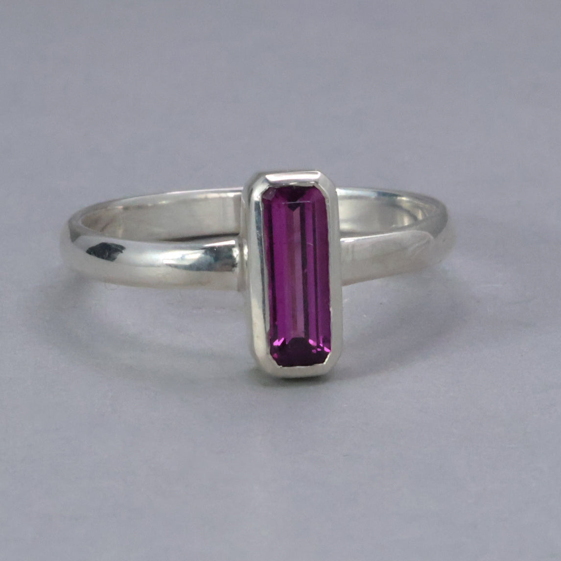 Rhodolite Garnet Bezel Stacker